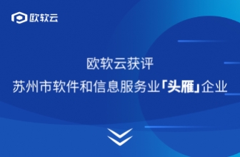 喜报 | 欧软云获评苏州市软件和信息服务业“头雁”企业